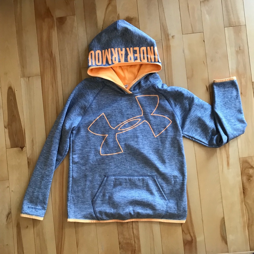 Under Armour Youth Large Gray Hoodie